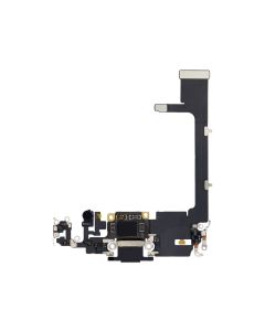 iPhone 11 Pro Compatible Charging Port Flex With Small IC - Black, OEM