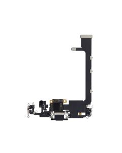 iPhone 11 Pro Max Compatible Charging Port Flex with Small IC - Black, OEM