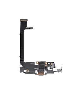 iPhone 11 Pro Max Compatible Charging Port Flex (No IC) - Black, OEM