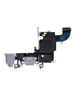iPhone 6S Compatible Charging Port Handsfree Port Flex Cable with Mic - Grey, OEM