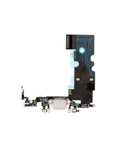 iPhone 8 Compatible Charging Port Flex Cable - White, OEM