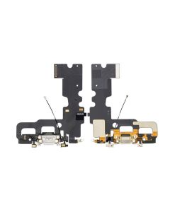 iPhone 7 Compatible Charging Port Flex Cable with Micrphone - White, OEM