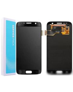 Galaxy S7 Compatible LCD Touch Screen Assembly - Black, Service Pack