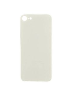 iPhone 8 Compatible Back Glass Cover (Big Camera Hole) - White, OEM