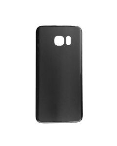 Galaxy S7 Compatible Back Glass Cover - Black
