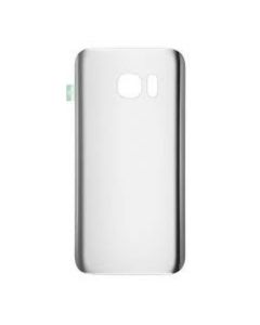 Galaxy S7 Compatible Back Glass Cover - Silver