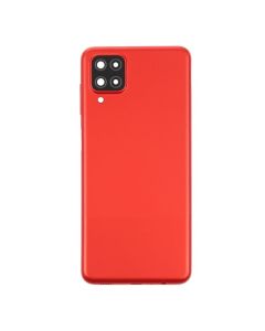 Galaxy A12 Compatible Back Cover With Camera Lens - Red