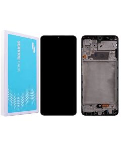 Galaxy A32 Compatible LCD Touch Screen Assembly With Frame