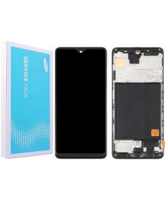 Galaxy A51 Compatible LCD Screen Touch Assembly with Frame