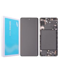 Galaxy A71 Compatible LCD Screen Touch Assembly with Frame