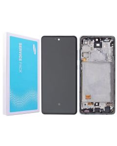 Galaxy A72 Compatible LCD Touch Screen Assembly With Frame