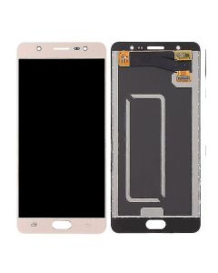 Galaxy J7 Max Compatible LCD Touch Screen Assembly - Gold, OEM