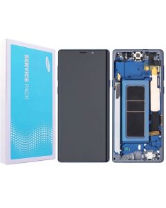 Galaxy Note 9 Compatible LCD Touch Screen Assembly with Frame - Ocean Blue