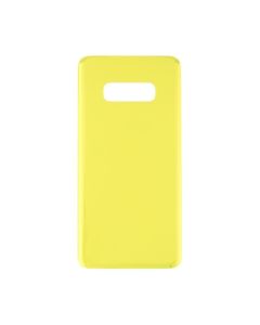 Galaxy S10E Compatible Back Glass Cover - Yellow