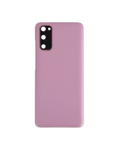 Galaxy S20/ S20 5G Compatible Back Glass Cover with Camera Lens - Cloud Pink