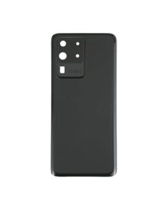 Galaxy S20 Ultra / S20 Ultra 5G Compatible Back Glass With Camera Lens - Cosmic Black