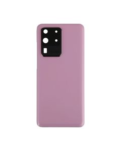 Galaxy S20 Ultra / S20 Ultra 5G Compatible Back Glass With Camera Lens - Cloud Pink