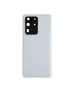 Galaxy S20 Ultra / S20 Ultra 5G Compatible Back Glass With Camera Lens - Cloud White