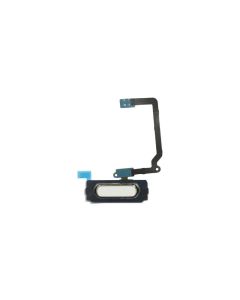 Galaxy S5 Compatible Home Button with Flex Cable - White