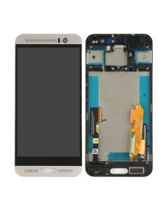 HTC One M9 Compatible LCD Touch Screen Assembly With Frame - Silver