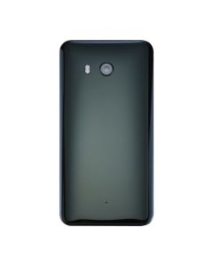 HTC U11 Compatible Back Glass Cover - Black