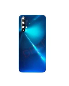 Huawei Nova 5T Compatible Back Glass Cover with Camera Lens - Crush Blue