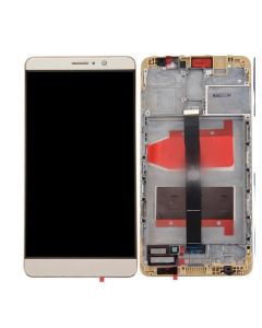 Huawei Mate 9 Compatible LCD Touch Screen Assembly with Frame - Gold
