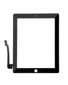 iPad 3/ 4 Compatible Touch Screen Digitizer with Adhesive Tape - Black