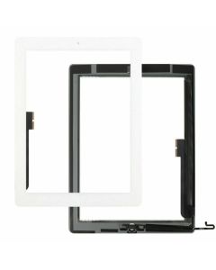 iPad 4 Compatible Full Assembly Touch Screen Digitizer with Home Button and Adhesive Tape - White