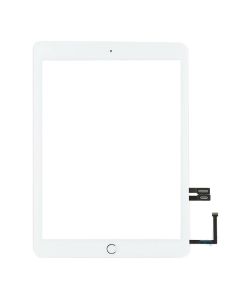 iPad 6th Gen 2018 Compatible Touch Screen Digitizer with Adhesive (A1893/A1954) - White, With Home Button