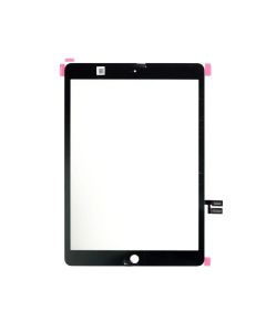 iPad 7th Gen/ 8th Gen (10.2 inch) Compatible Touch Screen Digitizer with Adhesive - Black, No Home Button