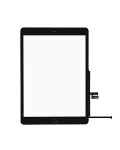 iPad 7th Gen/ 8th Gen (10.2 inch) Compatible Touch Screen Digitizer with Adhesive - Black, With Home Button