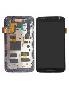 Motorola Moto X2 Compatible LCD Touch Screen Assembly with frame - Black