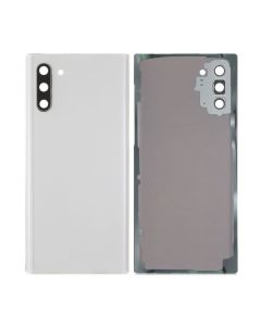 Galaxy Note 10 Compatible Back Glass Cover with Camera Lens - Aura White