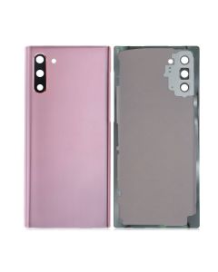 Galaxy Note 10 Compatible Back Glass Cover with Camera Lens - Aura Pink