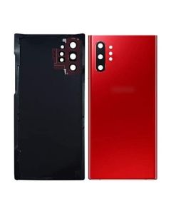 Galaxy Note 10 Plus Compatible Back Glass Cover - Red