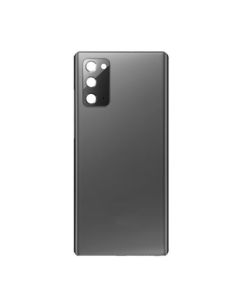 Galaxy Note 20 Compatible Back Glass Cover with Camera Lens - Mystic Grey