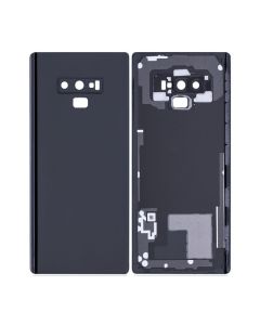 Galaxy Note 9 Compatible Back Glass Cover With Camera Lens - Black