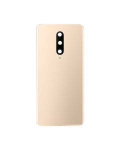 OnePlus 7 Pro Compatible Back Glass Cover with Camera Lens - Almond