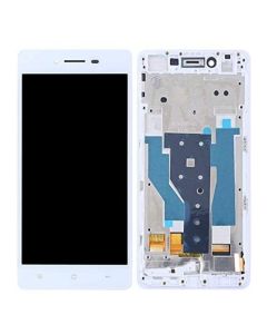 Oppo R7 Compatible LCD Touch Screen Assembly with Frame - White