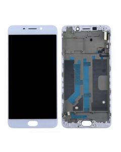 Oppo R9 Plus Compatible LCD Touch Screen Assembly with Frame - White
