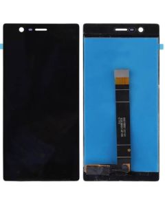 Nokia 3 Compatible LCD Touch Screen Assembly - Black, OEM