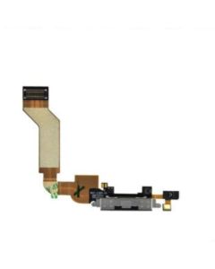 iPhone 4S Compatible Charging Port Flex Cable with Mic - White, AAA HIGH COPY