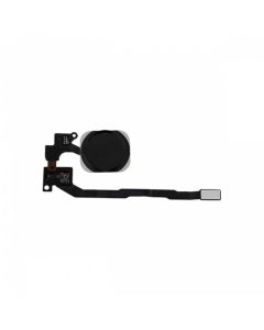iPhone 5S / SE Compatible Home Button Flex Cable Full Assembly - Black, OEM