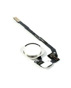 iPhone 5S / SE Compatible Home Button Flex Cable Full Assembly - White, OEM