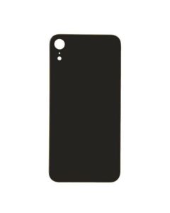 iPhone XR Compatible Back Glass Cover (Big Camera Hole) - Black, OEM