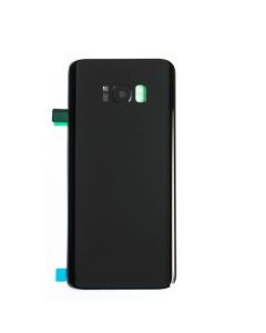 Galaxy S8 Plus Compatible Back Glass Cover - Midnight Black