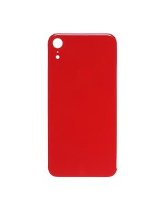 iPhone XR Compatible Back Glass Cover (Big Camera Hole) - Red, OEM