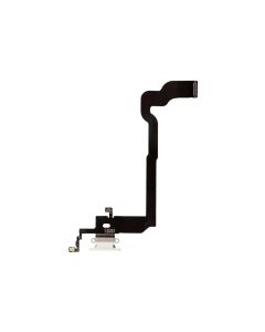 iPhone X Compatible Charging Port Flex Cable - White, OEM